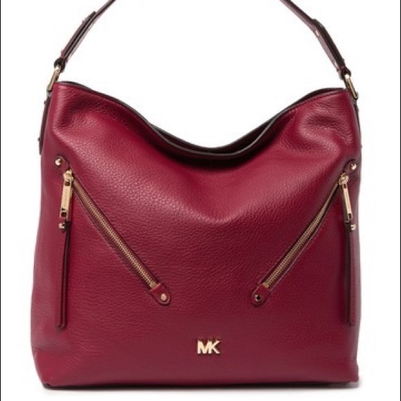 Michael Kors Burgundy Large Hobo like New - Picture 1 of 1